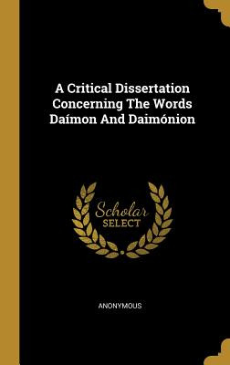 Libro A Critical Dissertation Concerning The Words Daã­mo...