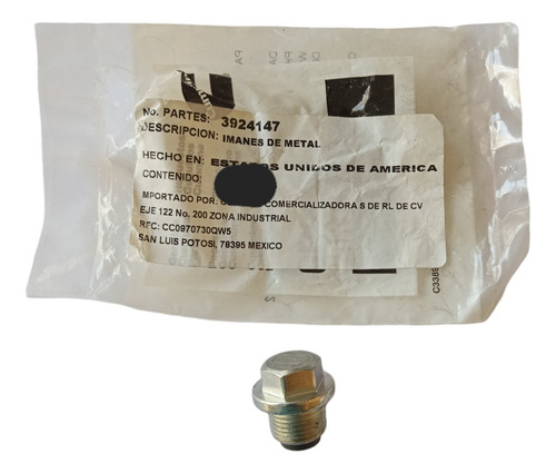 Tapón De Carter Motor Cummins 6b Isl Isb 3924147