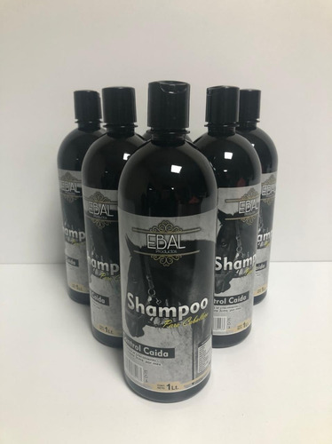 Paq. De 6 Pz Shampoo Anticaida De  Caballero, Ebal Productos