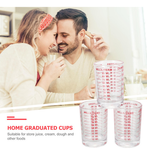 Tazas Medidoras De Vidrio, 3 Unidades, Tazas Medidoras Gradu