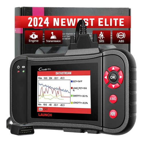 Launch Creader Vii + Obd2 Escáner Abs Srs Transmisión Y Lect