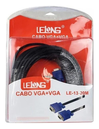 Cabo Lelong Vga X Vga Para Monitores E Projetores Le-13-20m