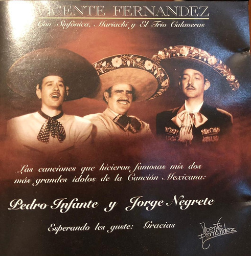 Cd - Vicente Fernandez / El Charro Mexicano. Album (1999)