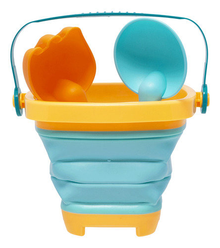 Kit Baldinho Retrátil De Praia Para Bebê Com Acessórios Buba