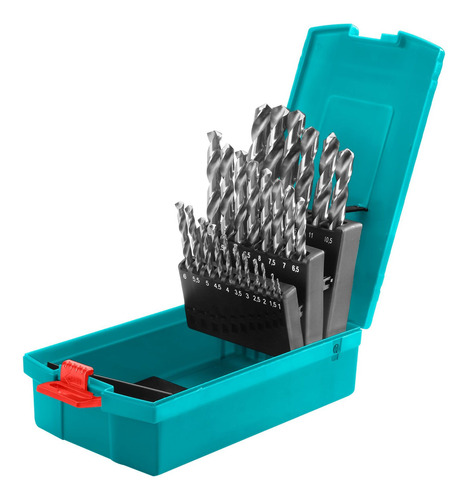 Set De 25 Mechas Hss Total De Alta - Para Hierro, Industrial