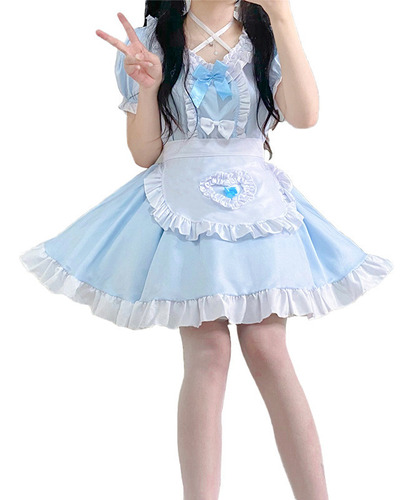 Vestido De Halloween De Anime Cute Maid Cosplay Lolita