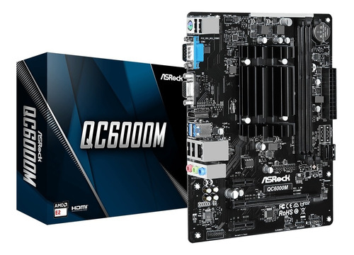 Imagen 2 de 6 de Pc Armada Asrock Qc6000m Amd Quad Core Integrado 8gb Ssd240