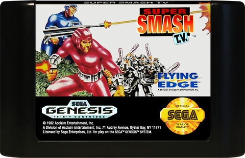 Cartucho Juego Super Smash T.v. Sega Genesis 16 Bits