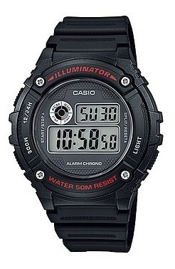 Relógio Casio W-216h Water Resistant 50m