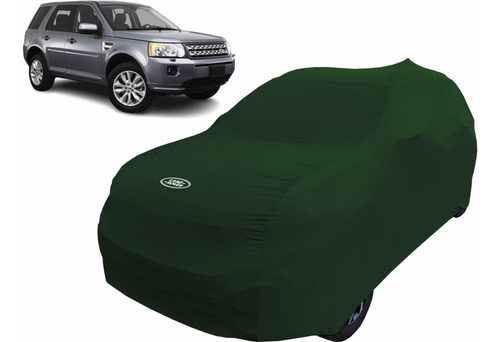 Capa De Tecido Para Carro Freelander Land Rover Cor Verde