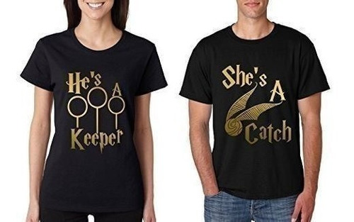 Dúo De Playeras Harry Potter Parejas Quidditch