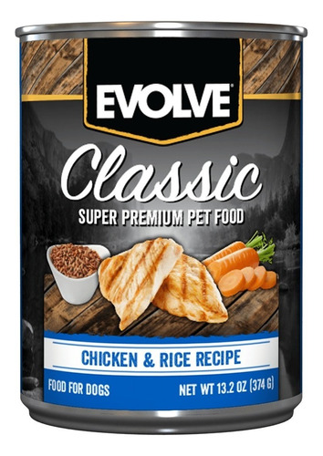 Evolve Dog Lata Pollo - 374 Gr