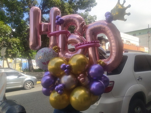 Imagen 4 de 10 de Arreglos Con Globos Para Cumpleaños Aniversario Bouquet