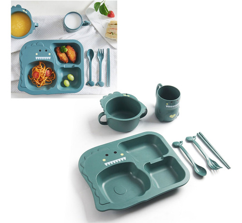 Juego De Platos Y Cuencos Para Niños Pequeños, Plato Llano D