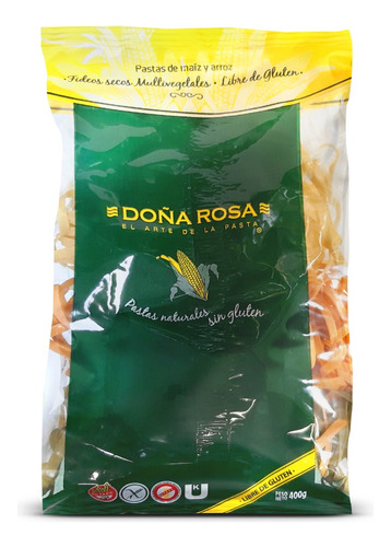 Fideos Doña Rosa De Maiz Arroz Multivegetales Sin Tacc 400g