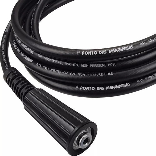 6mts Mangueira Compatível Lavadora A. Pressão Karcher K2.21 Cor Preto