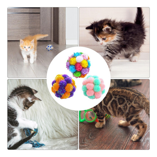 Bolas Peludas Para Gatos Bolas Peludas Para Gatos 3 Piezas D