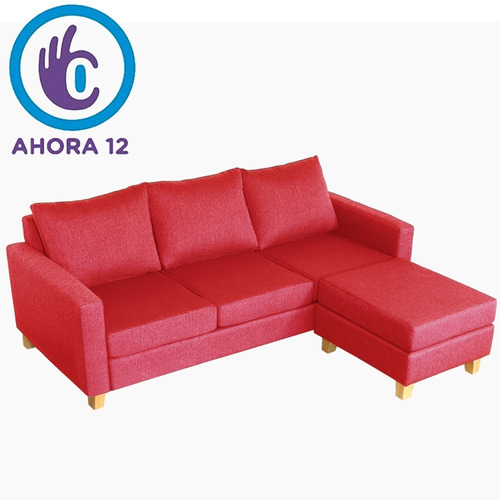 Sillon 3 Cuerpos + Puff En Chenille Antidesgarro Premium