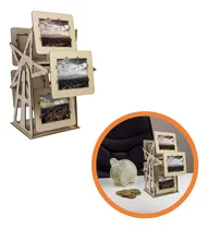 Comprar Portarretratos Giratorio Para 5 Fotografías Armable Mdf