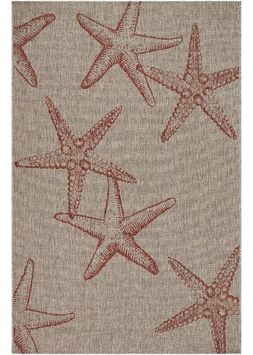 Lr Home Ox Bay Caroline Coastal Starfish Alfombra Interior /