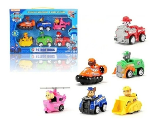 Brinquedo Patrulha Canina Com Fricção Kit 6 Peças