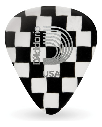 Daddario Checkerboard Celluloid Guitar Picks, Heavy, 100 Pa