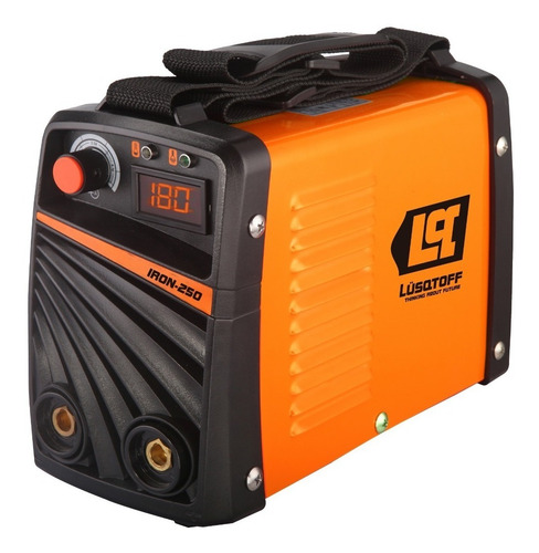 Imagen 4 de 9 de Soldadora Inverter Lusqtoff Iron 250 + Mascara + Electrodos + Escuadra Anti Stick Careta Fotosensible Maquina De Soldar