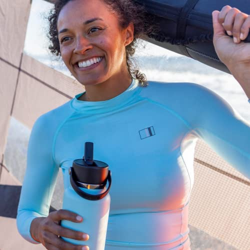Garrafa De Água Hydro Flask Wide Mouth Com Tampa De Palha Fl