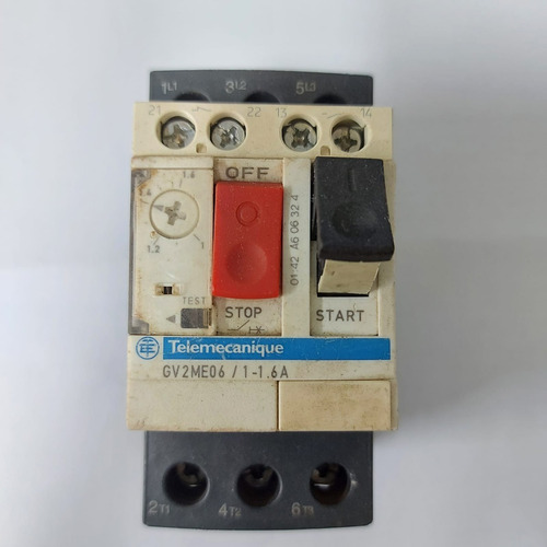 Disjuntor Motor Gv2me06 1-1.6a - Telemecanique/schneider 