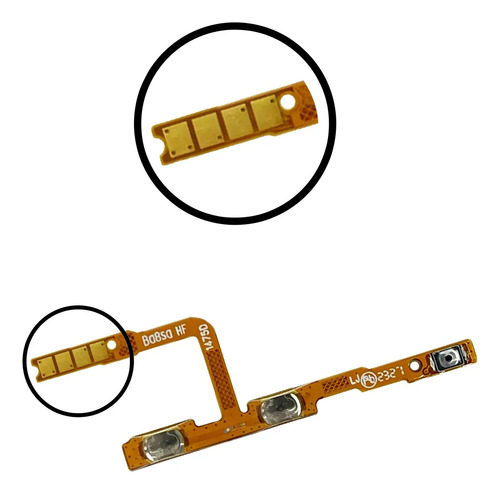Cabo Flex Flat Para Botão Power Volume Para Moto G53 Xt2335