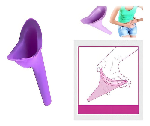 Orinal Para Mujer De Silicon Camping Pesca Orinar Parada