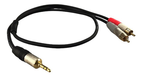Cable Aux. Plug 3.5mm Stereo A 2 Plugs Rca/conec. Puntas Dor