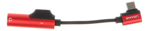Conector De Carga Del Codo Tipo C Rojo .