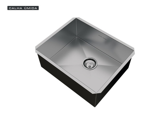 Cuba Inox Embutir Quadrada Gourmet 500 X 400 Com Válvula