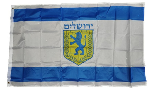 Bandeira De Jerusalém - 90 X 150 Cm