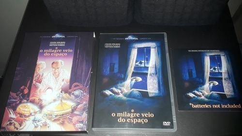 Dvd O Milagre Veio Do Espaço Com Luva + Cd Trilha Sonora (Usado)