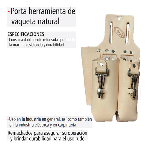 Porta Herramientas De Cuero, Iusa