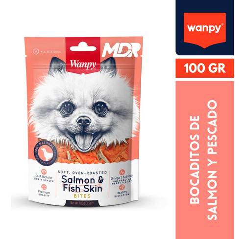 Imagen 1 de 2 de Wanpy Snack Salmon - Venison | Distribuidora Mdr