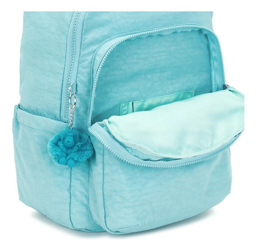Mochila Kipling Seoul Deepest Aqua Azul Cor Blue