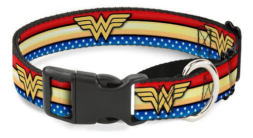 Collar De Perro Con Hebilla Martingale Wonder Woman Logo Str