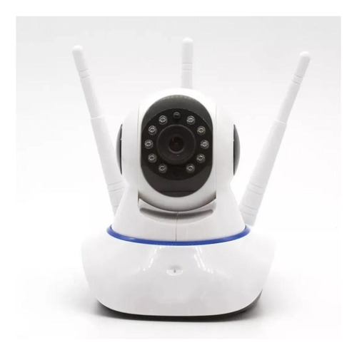 Câmera Sem Fio 360 Wifi P2p Hd 720p 3 Antenas Cartão Memória