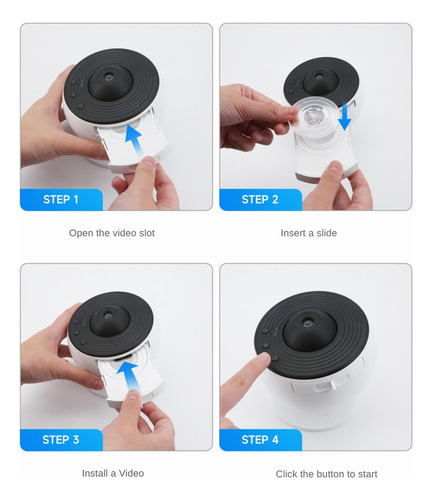 .. Lâmpada De Projetor Estrelada K5 Com Rotação De 360°,