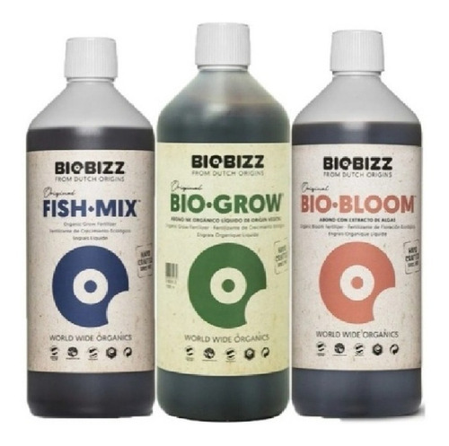 Biobizz Grow Bloom Fishmix Fertilizantes Combo 250ml