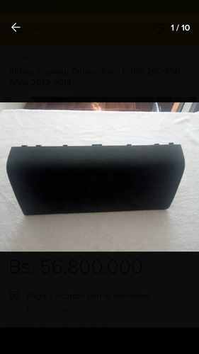 Air Bag Tablero Lado Derecho Copiloto Ford F150 2009 Al 2014