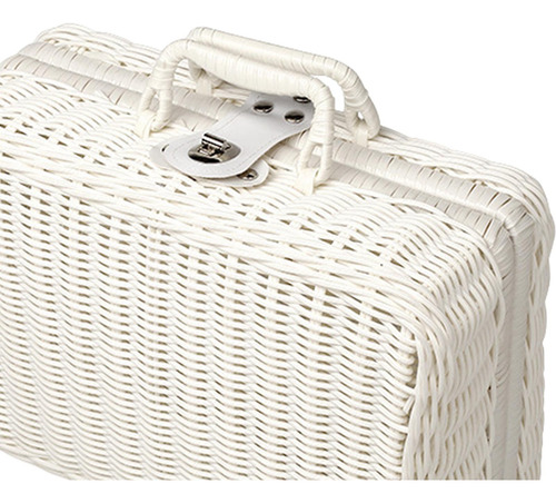 Cesta De Picnic, Organizador De Maleta De Mimbre De M