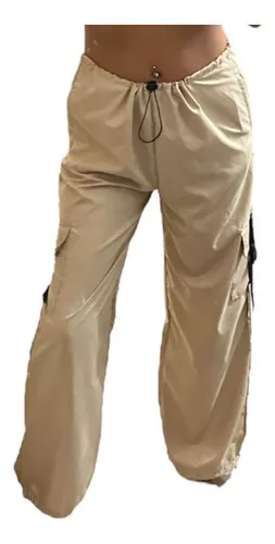 Pantalon Cargo Beige Mujer