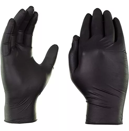 GUANTES NITRILO NEGRO TALLA » M » 100 UNIDADES - Ecopack Chile