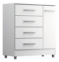 Comprar Comoda  Sapateira Multiuso 4 Gavetas Quarto Escritorio Laura