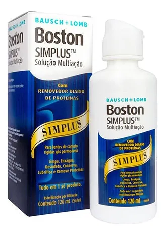 comprar Boston Simplus Solução Multiação Limpeza Lentes Rígidas 120m