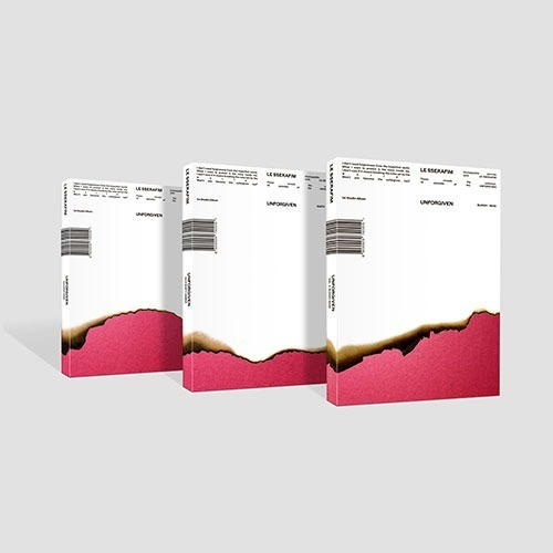 Le Sserafim - Unforgiven 1st Album Original Set De 3 Albums